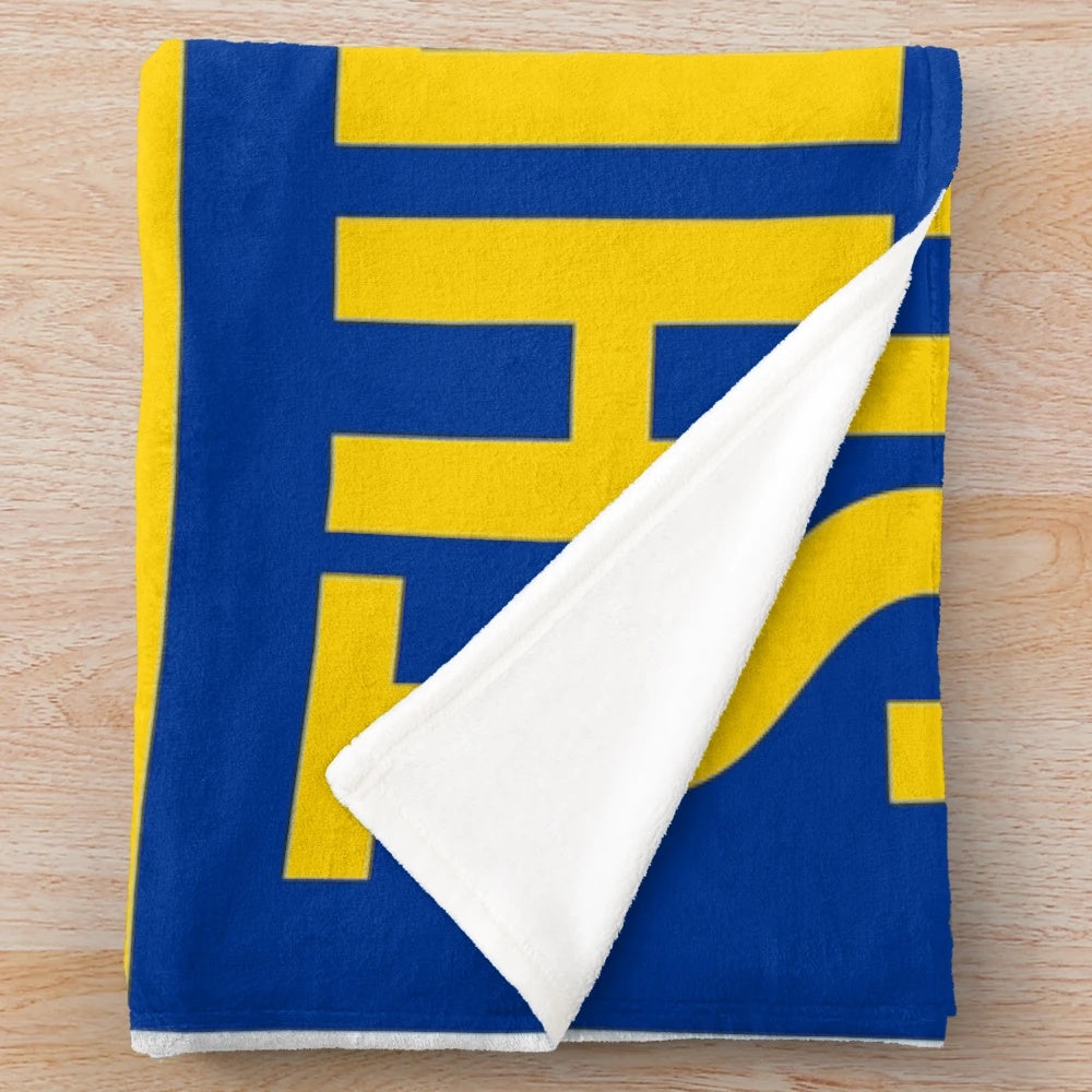 Cozy rams plush blanket for football fans