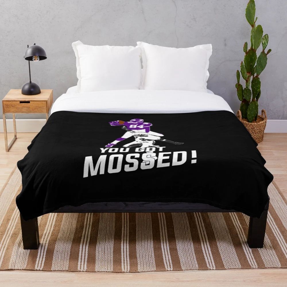 Randy Moss "You Got Mossed" Plush Blanket