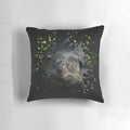 Binturong (Bearcat) peeking through the leaves on a decorative pillow