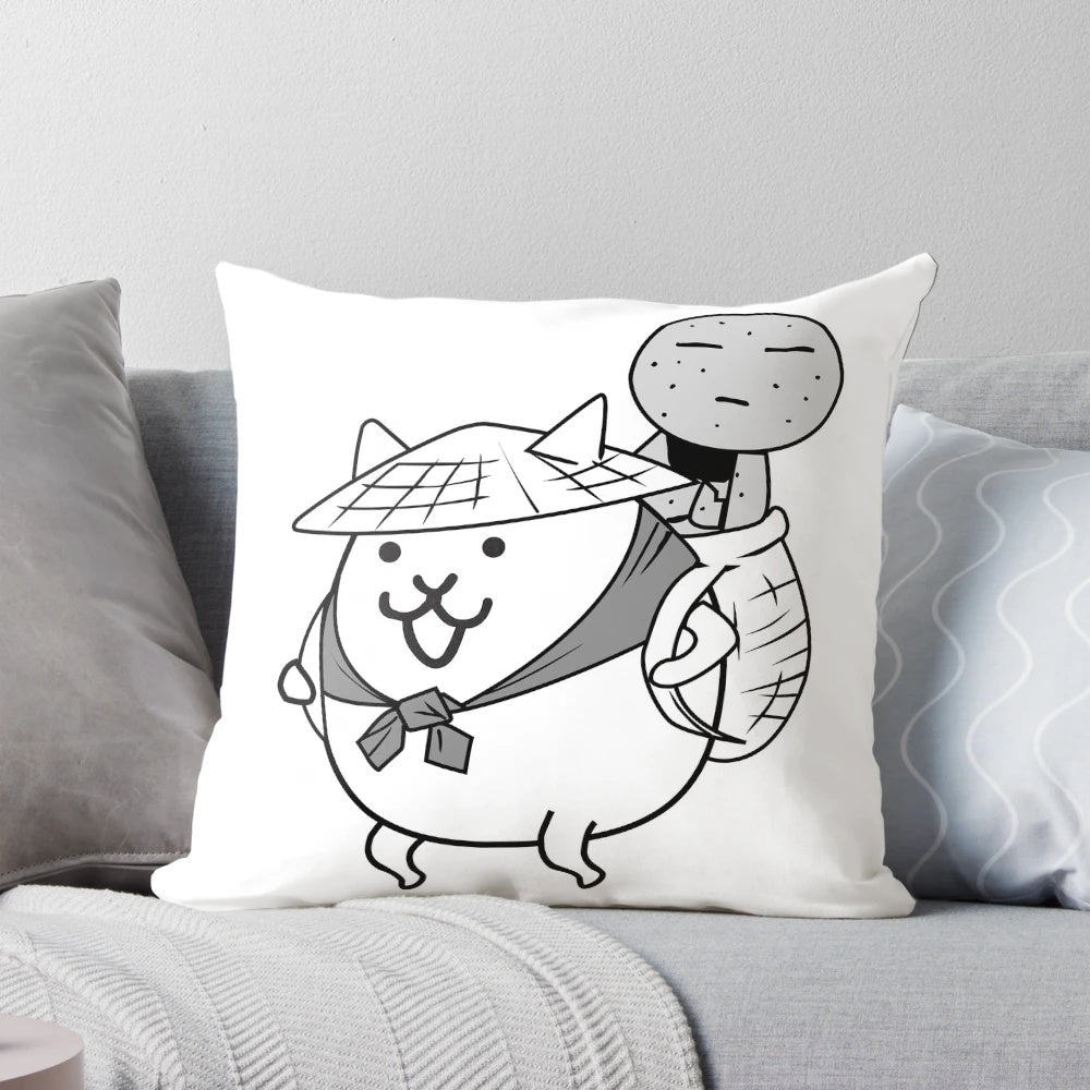 Rare Kasajizo Uber Cat Battle Cats Collectible Pillow