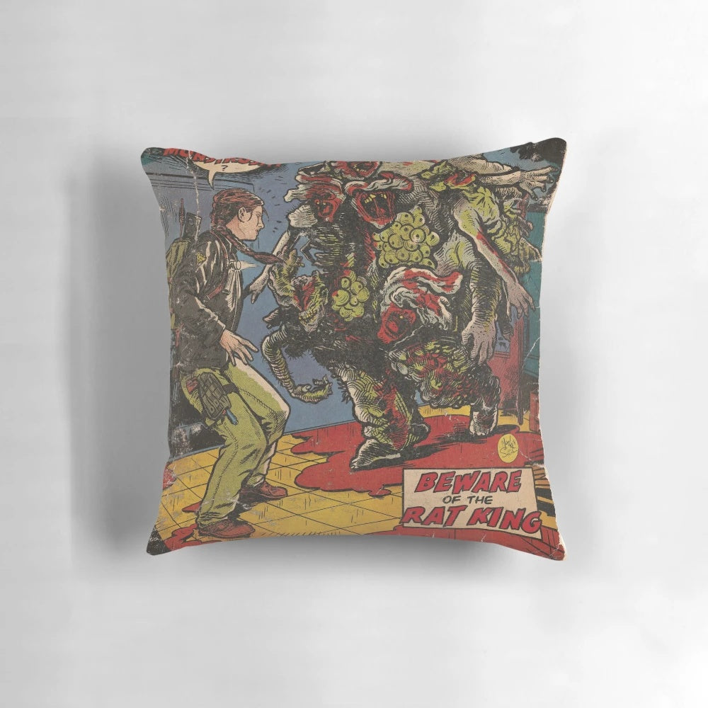 The Last of Us 2 Rat King Fan Art Pillow - Vintage Inspired Gaming Decor