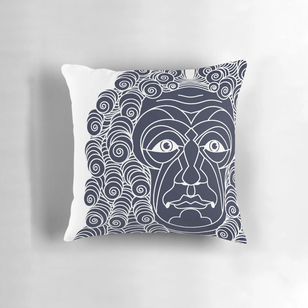 Decorative pillow featuring the image and name of the renowned 18th century German philosopher G.W.L. Leibniz.
