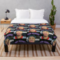 Rauw Alejandro-inspired plush blanket with the artist's name