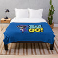 Raven plush blanket with Teen Titans Go character design
