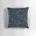 Raven pattern throw pillow with dark, spooky design