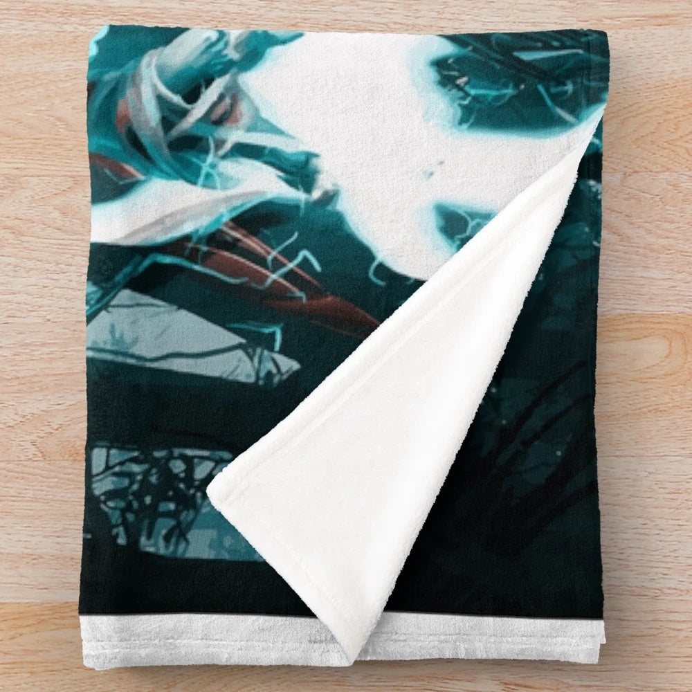 Raziel Soul Reaver inspired plush blanket featuring the iconic vampire character