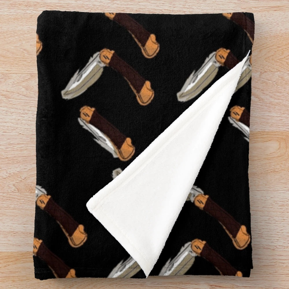 Razors-themed plush blanket with abstract, fantasy-inspired design