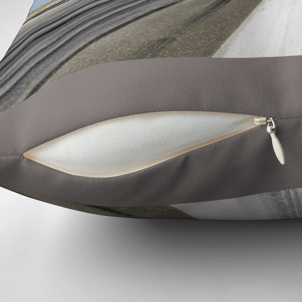 Realistic Airbus A380 plane image printed on a soft, plush pillow.