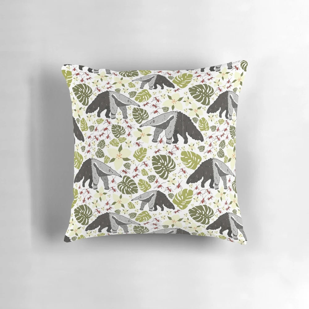 Realistic anteater shaped throw pillow for cozy wildlife-inspired home decor