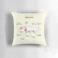 Detailed Axolotl Pillow featuring the Anatomy of this Unique Amphibian