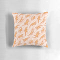 A soft, plush pillow featuring a detailed bearded dragon design, perfect for decorating the home of any reptile enthusiast.