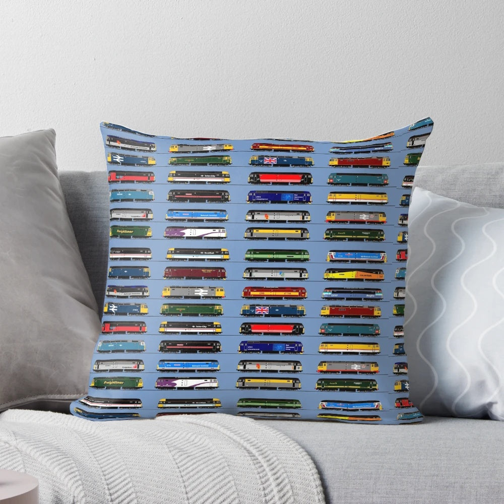 Class 47 Diesel Locomotive Pillow - Comfortable Cushion for Train Lovers