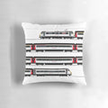 Class 90 Greater Anglia Locomotive Pillow featuring a detailed design of the iconic British Rail train engine