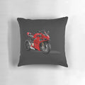Ducati Panigale digital drawing printed on a high-quality pillow