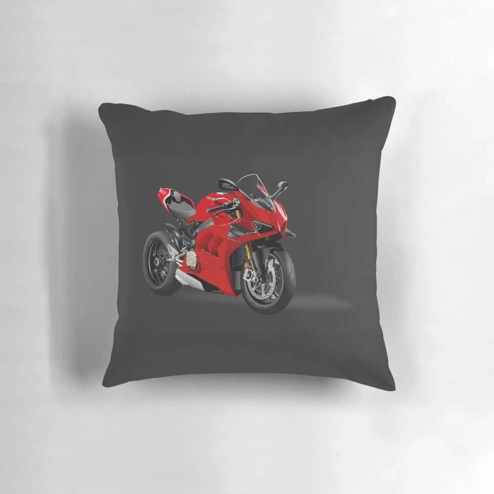 Ducati Panigale digital drawing printed on a high-quality pillow