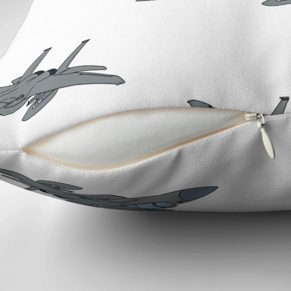 F-15 Eagle Pillow featuring the iconic US military fighter jet