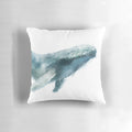 Detailed image of a humpback whale decorative pillow