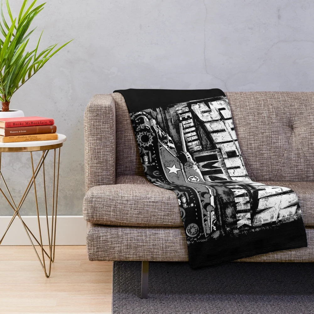 M4 Sherman tank plush blanket