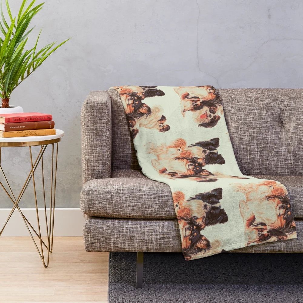 Papillon Montage Plush Blanket