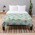 Soft and cozy ranch-themed plush blanket
