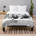 Rodeo bull rider plush blanket