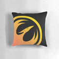 A distressed Star Wars rebellion-themed pillow featuring characters like Ahsoka Tano and Sabine Wren.