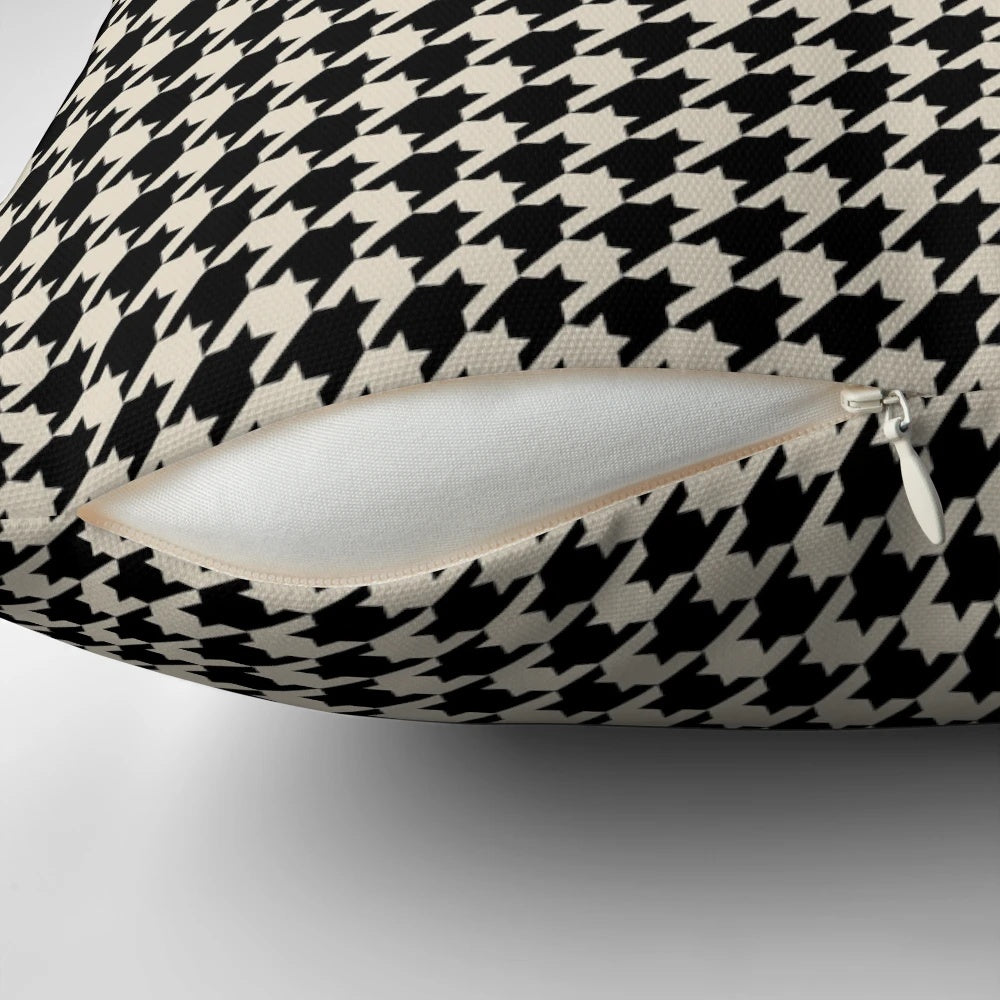 Recaro houndstooth upholstered seat pillow, a premium automotive accessory for racing and luxury cars