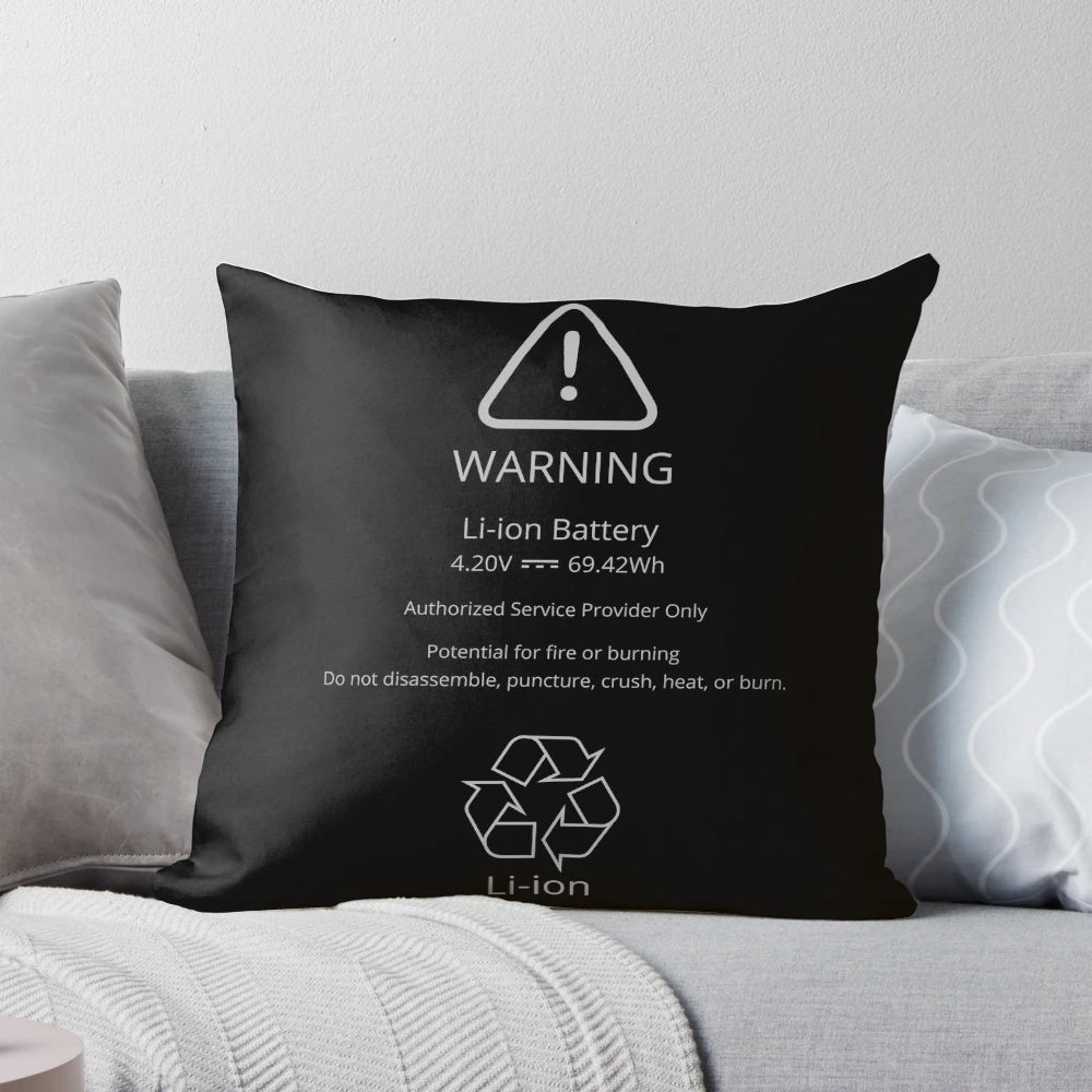 Rechargeable battery safety pillow designed to support and protect swollen lithium-ion batteries