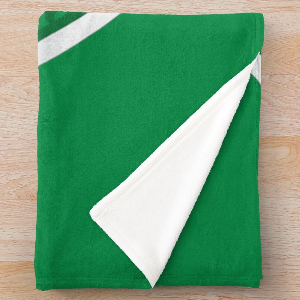 Recycled pup-themed plush blanket with graphic design