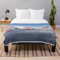 Plush blanket featuring the Red Arrows and Vulcan bomber