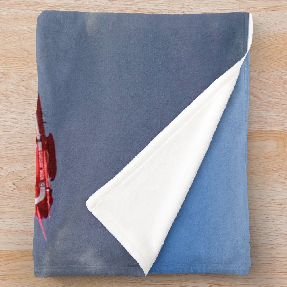 Plush blanket featuring the Red Arrows and Vulcan bomber