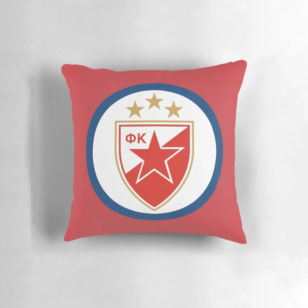 Red Star Belgrade Football Club Champions League Soccer Pillow