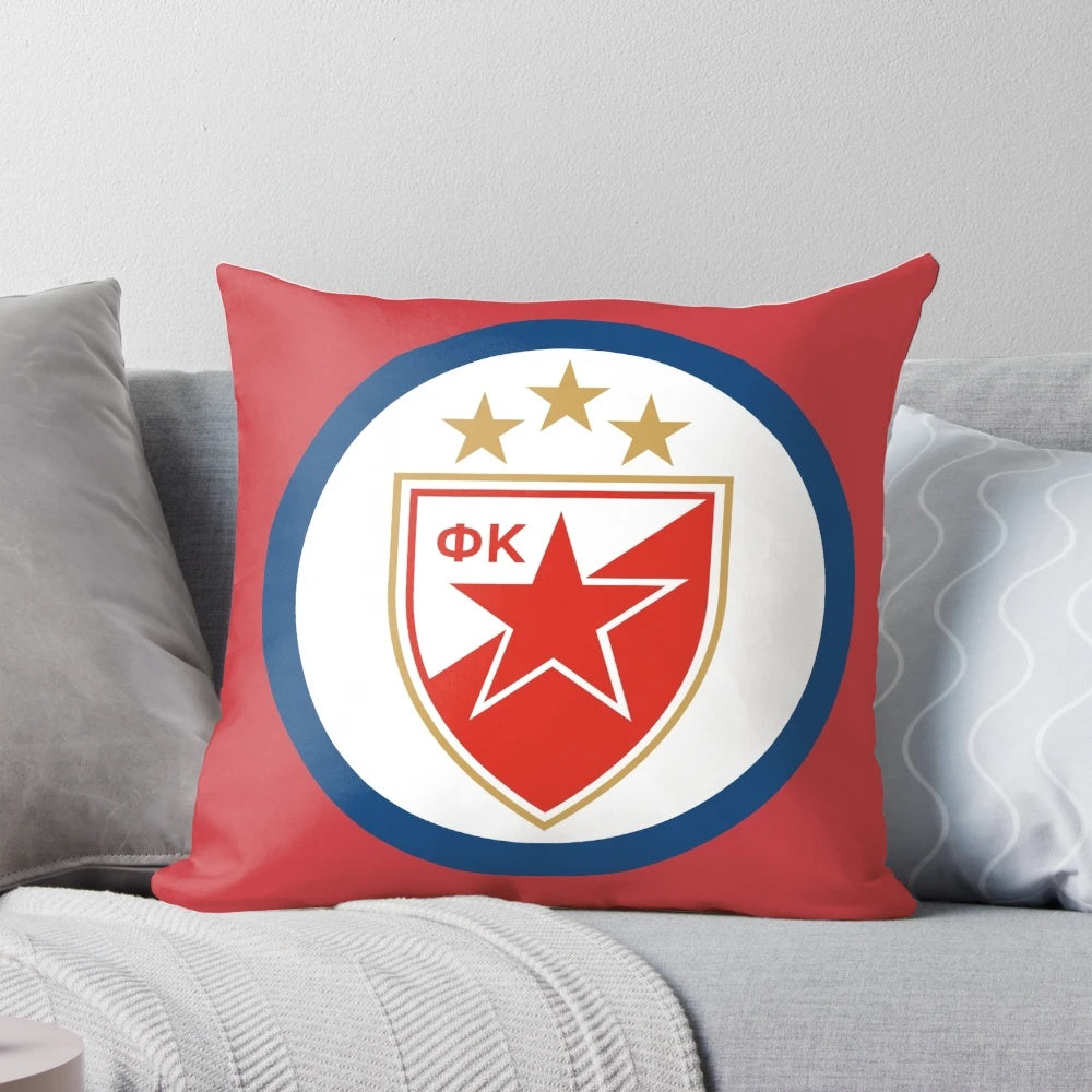 Red Star Belgrade Football Club Champions League Soccer Pillow