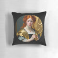 RedHead Art-D31 decorative pillow featuring a unique coin design