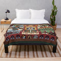 Redwall-inspired Martin the Warrior plush blanket featuring tapestry design