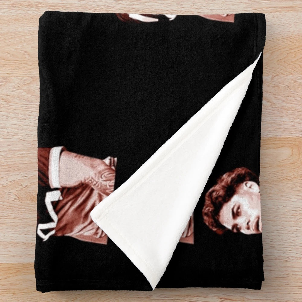 Reece Walsh inspired plush blanket featuring the NRL player's poster-style image