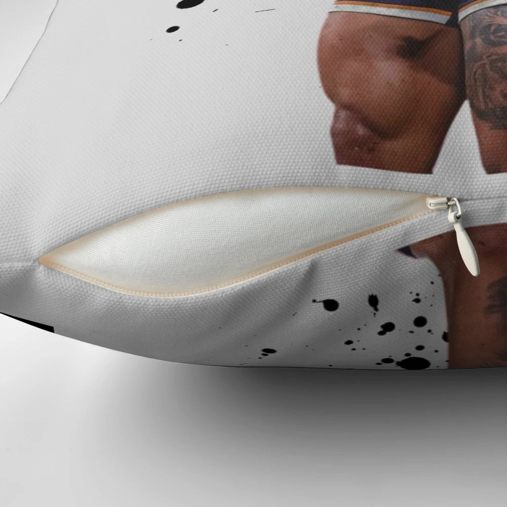 Reece Walsh inspired rugby league pillow with Brisbane Broncos and Australian footy graphics