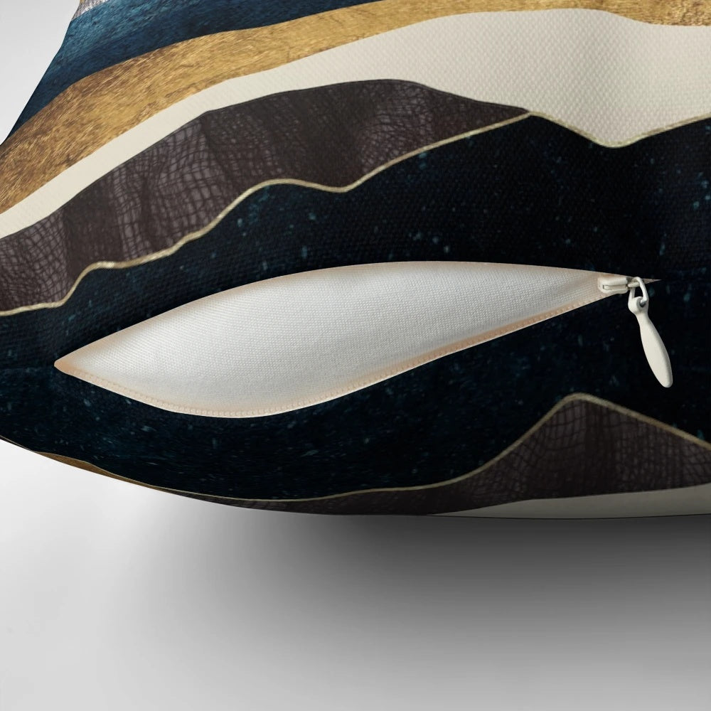 Reflect Hills Pillow - Organic, Abstract Landscape Accent for Modern Homes