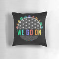 Colorful "Reflections of Earth" inspired pillow by Kelly Design Company