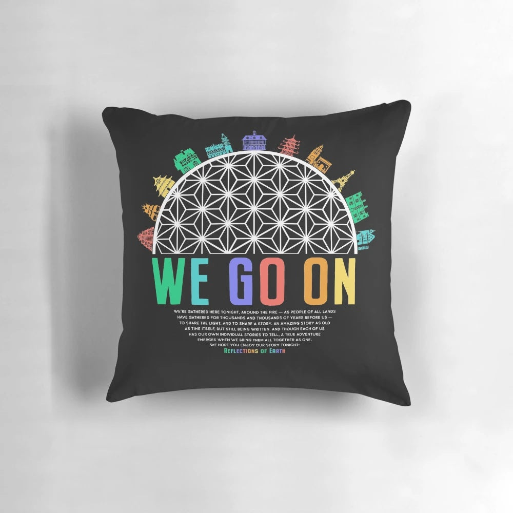 Colorful "Reflections of Earth" inspired pillow by Kelly Design Company