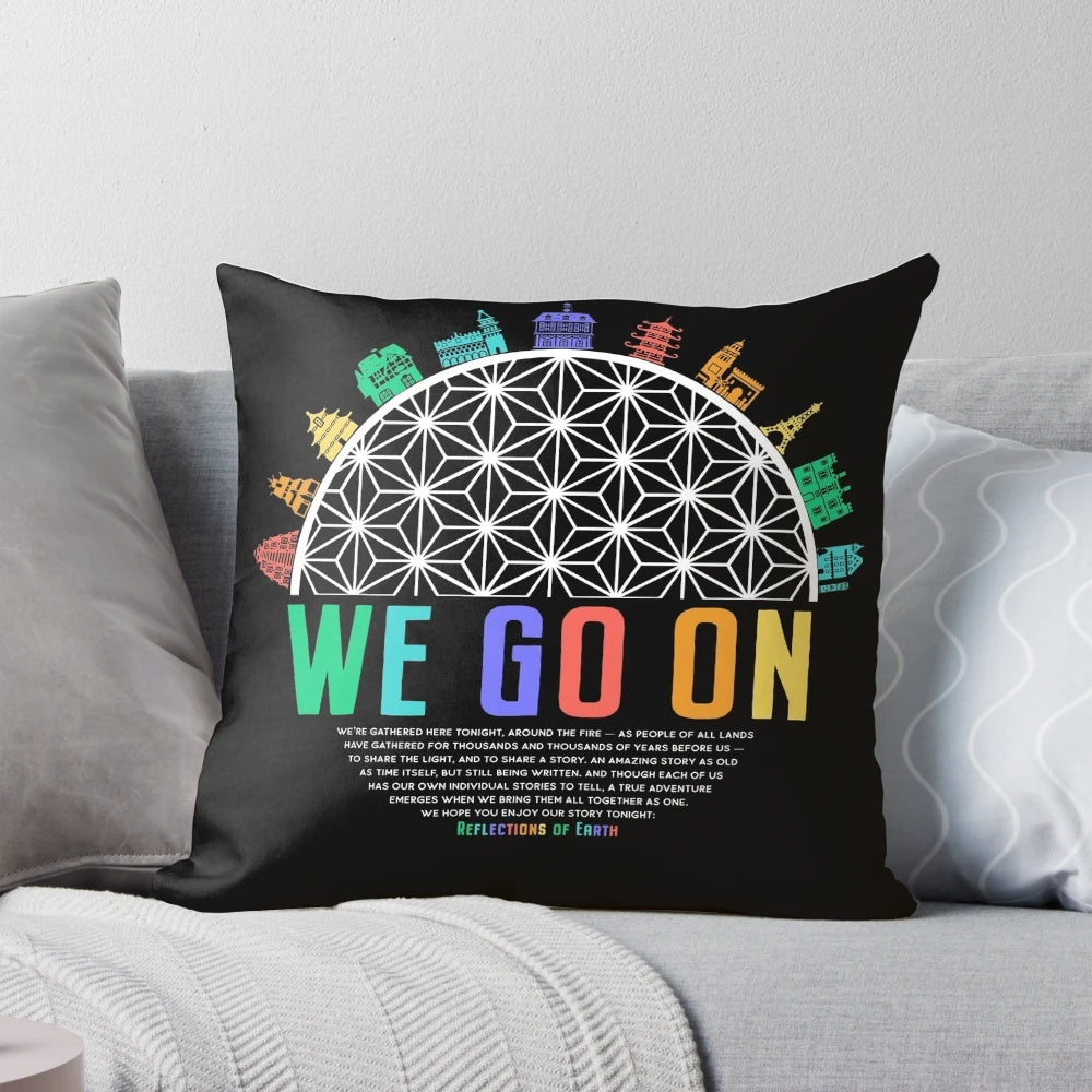 Colorful "Reflections of Earth" inspired pillow by Kelly Design Company