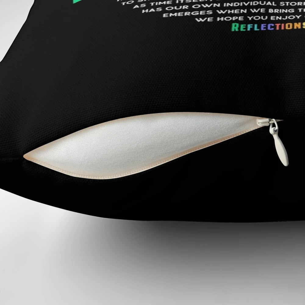 Colorful "Reflections of Earth" inspired pillow by Kelly Design Company