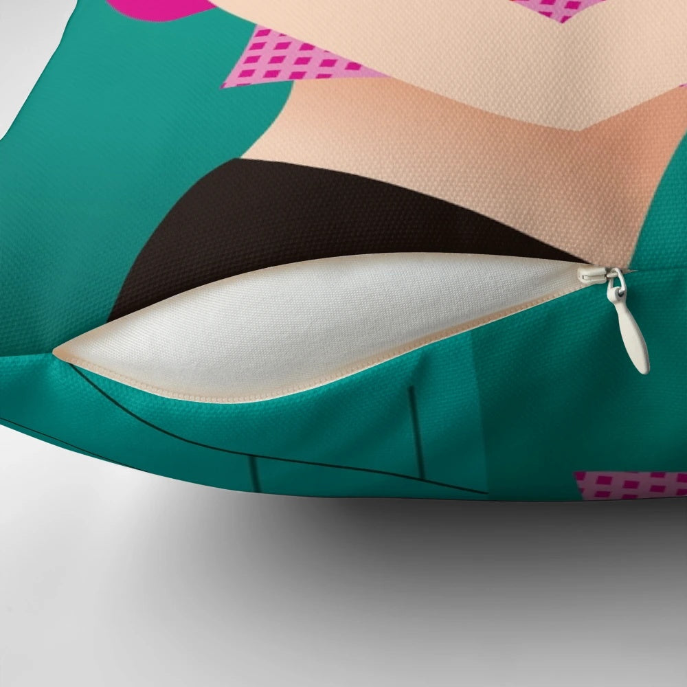 Soft and breathable fresh pillow with Alejandro Mogollo art design