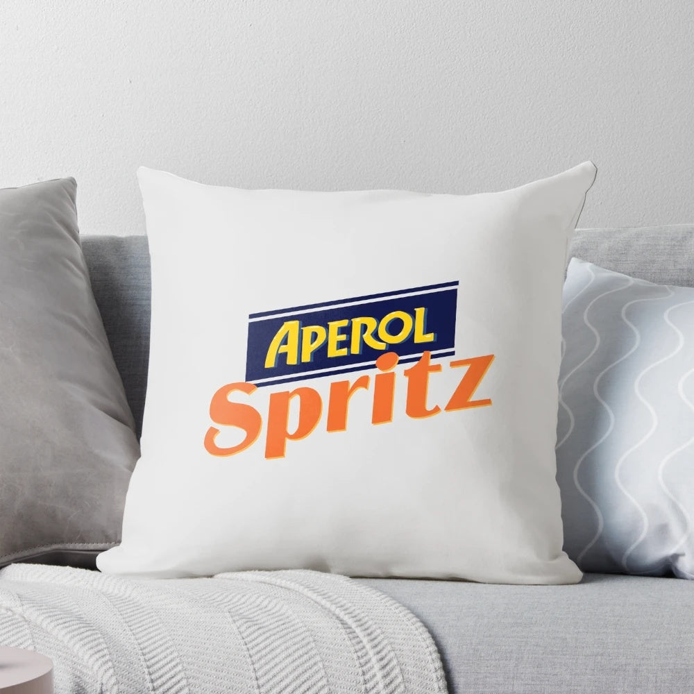 Aperol Spritz-inspired throw pillow for home decor