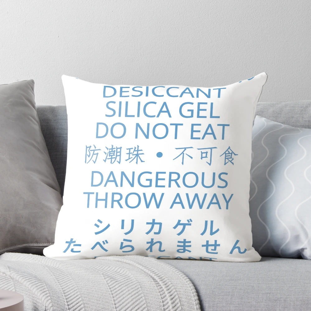Desiccant silica gel pillow with a fun, food-themed design