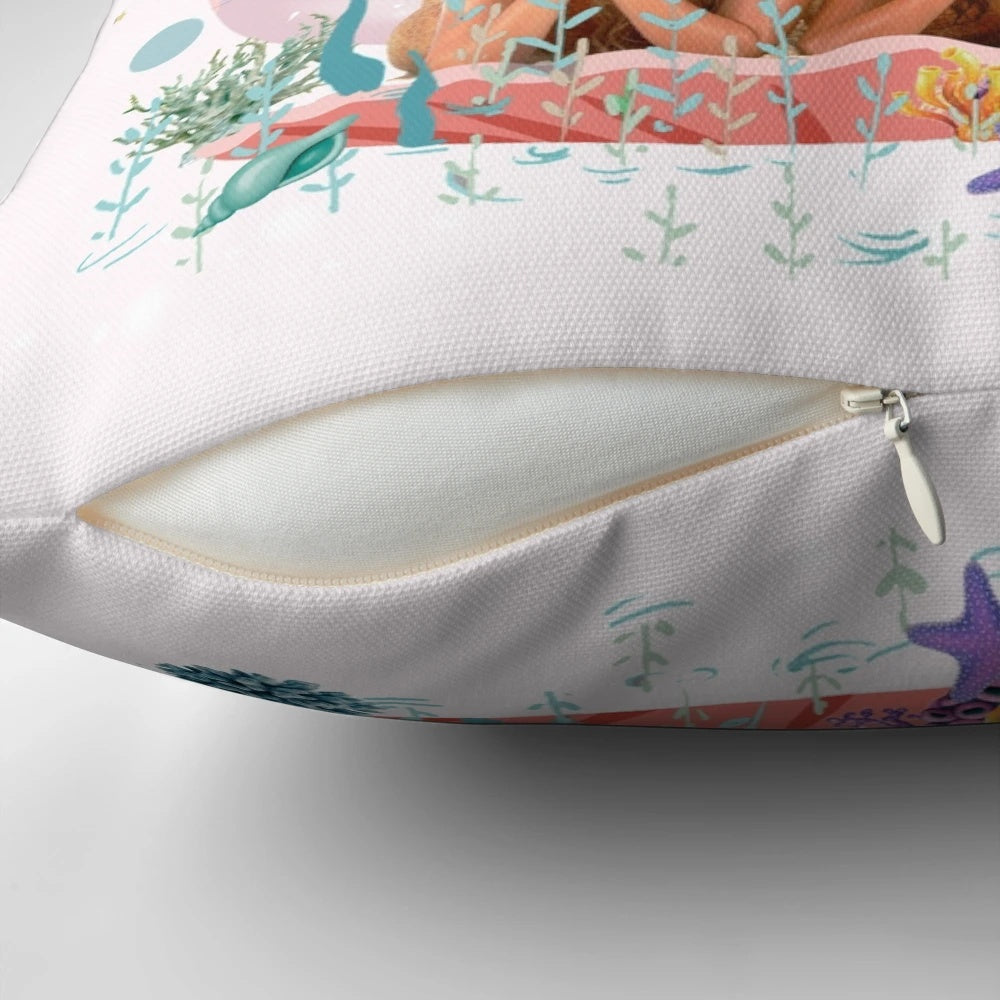 H2O-inspired pillow with a mermaid-like design
