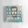 Summer pillow with Calvin Harris inspired artwork and patterns