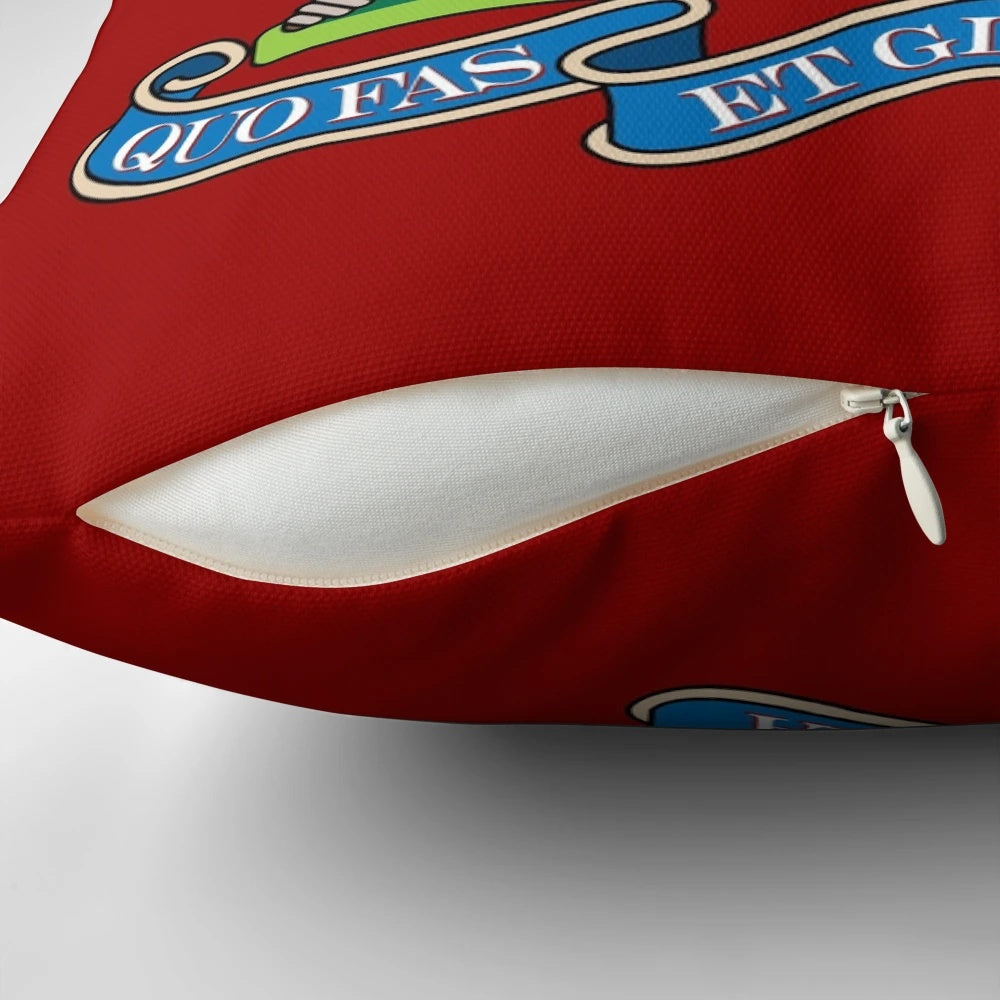 Royal Regiment of Artillery Pillow with Cannon and Military Insignia