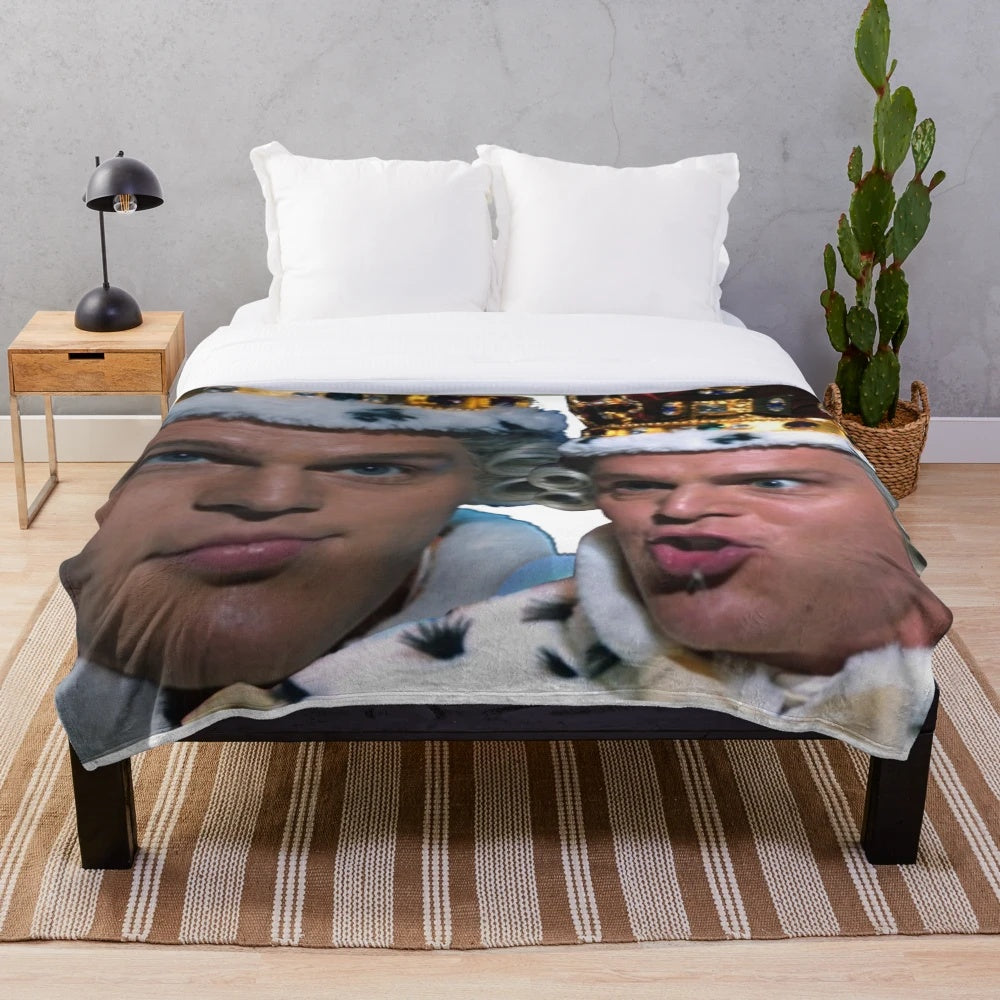 King George Plush Blanket - Inspired by the Hamilton Musical