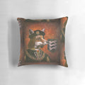 Decorative pillow featuring a red fox in a vintage-style painting, celebrating the legacy of King Richard III.